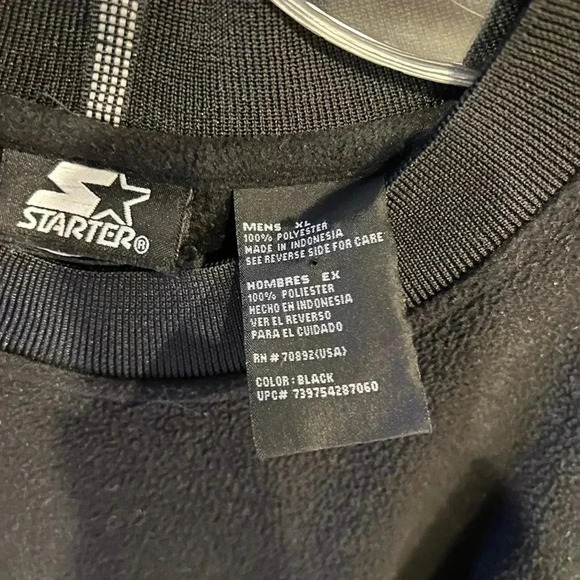Men’s Starter fleece pull over size XL - Picture 2 of 2